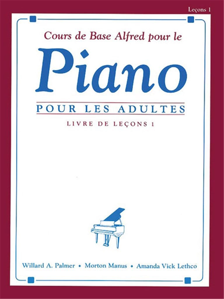 Alfred's Basic Adult Piano Course French Edition 1